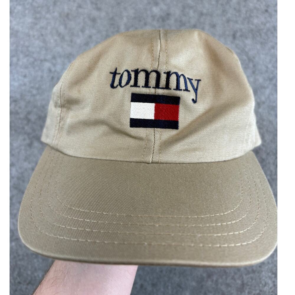 Tommy Hilfiger Beige Cotton Baseball Cap